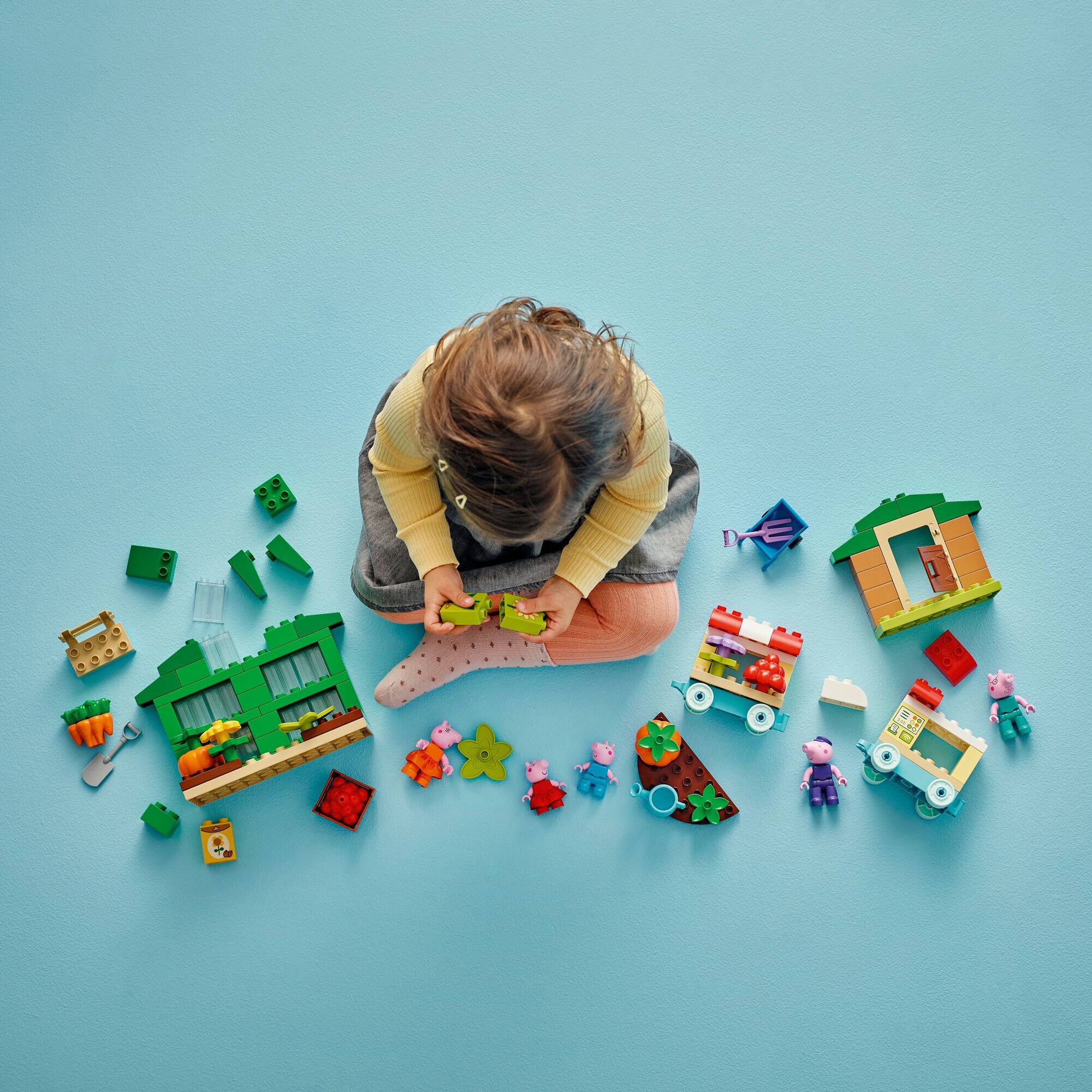 LEGO® DUPLO® Peppa Pig Grandpa Pig’s Garden and Greenhouse Building Set 10461